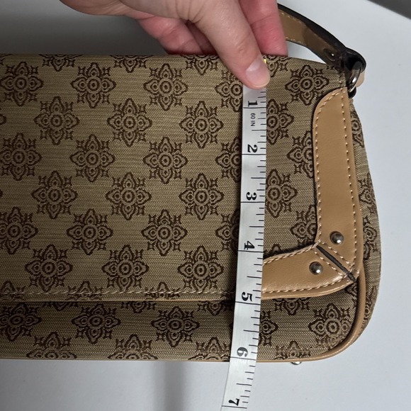 Vintage Liz & Co Baguette Brown Shoulder Bag Purse Small Retro 90s y2k - Picture 13 of 16